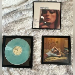 Taylor Swift Midnights Vinyl with official signed photo